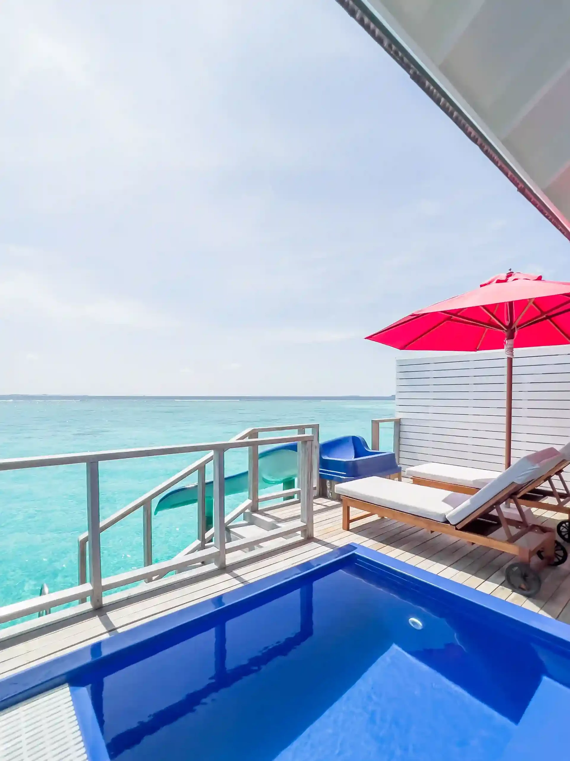 Water Villa with Pool + Slide