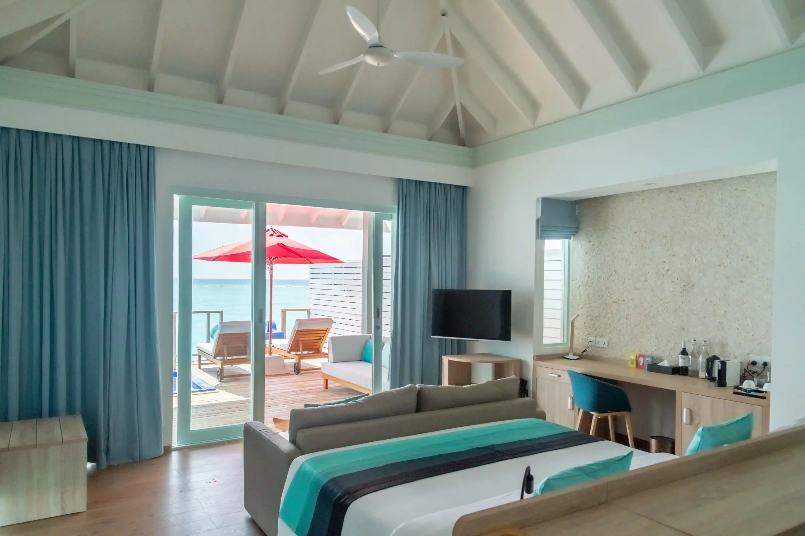 Water Villa with Pool + Slide